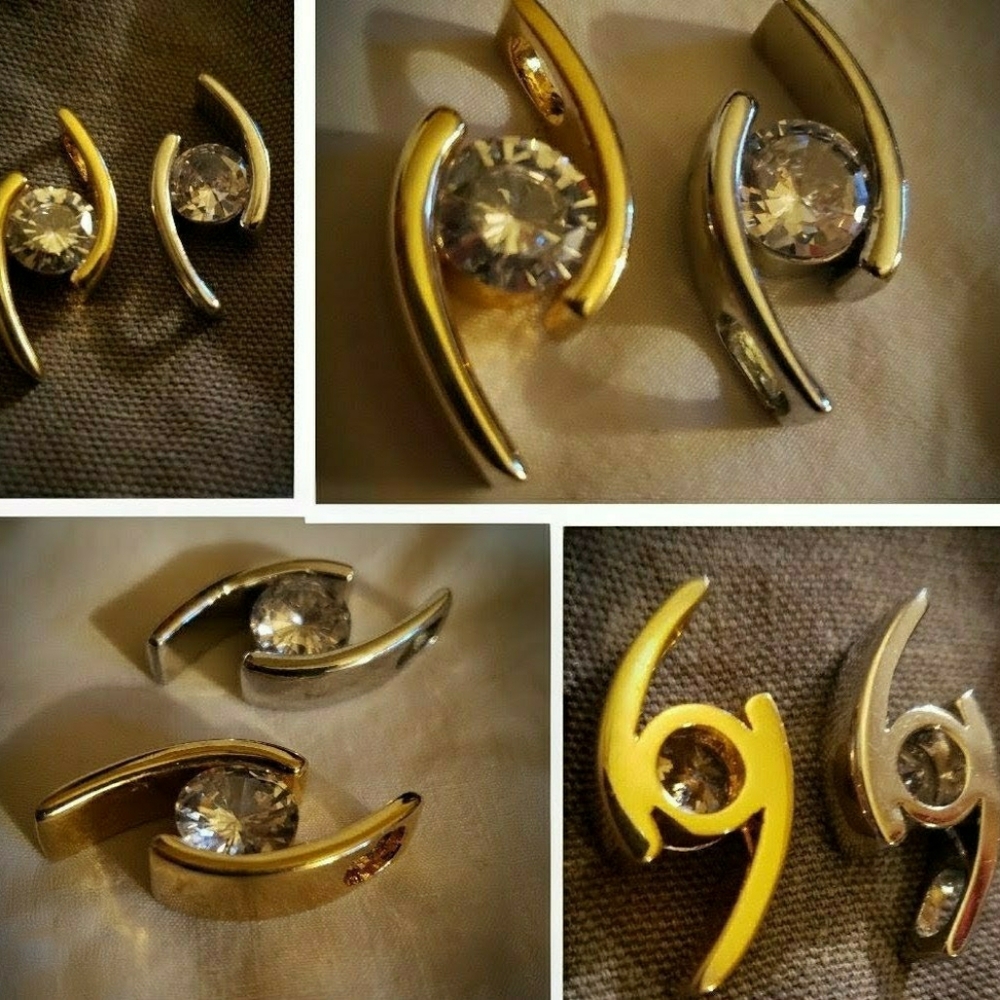 Lia Sophia CZ Gold & Siver Pendants